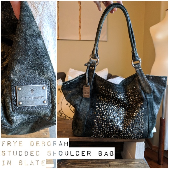 frye studded handbag